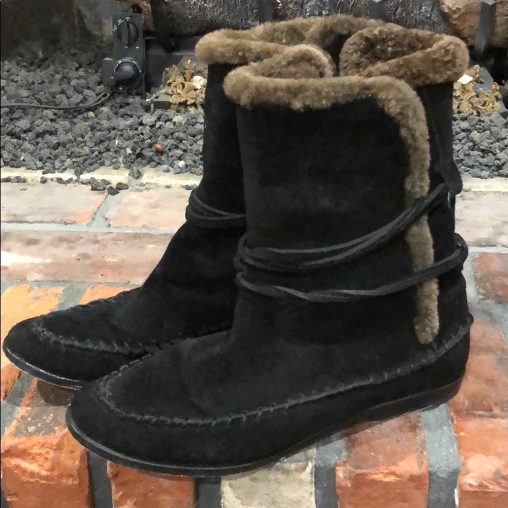 Cynthia Vincent black leather size 7 1/2